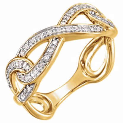 51589:60001:P 14kt Yellow 1/8 CTW Diamond Ring