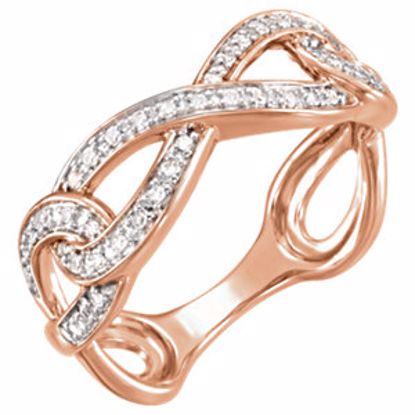 51589:60002:P 14kt Rose 1/8 CTW Diamond Ring