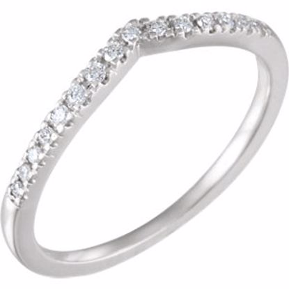 651999:101:P 14kt White 1/10 CTW Diamond Band for 5.2mm Round Ring