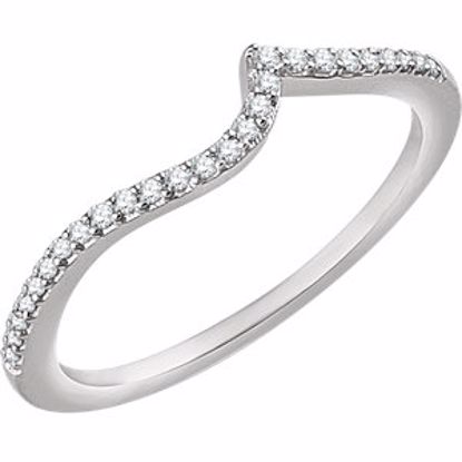 652001:101:P 14kt White 1/8 CTW Diamond Band for 5.2mm Round Ring