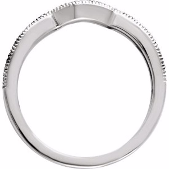 652002:107:P 14kt White 1/8 CTW Diamond Band for 5mm Square Ring