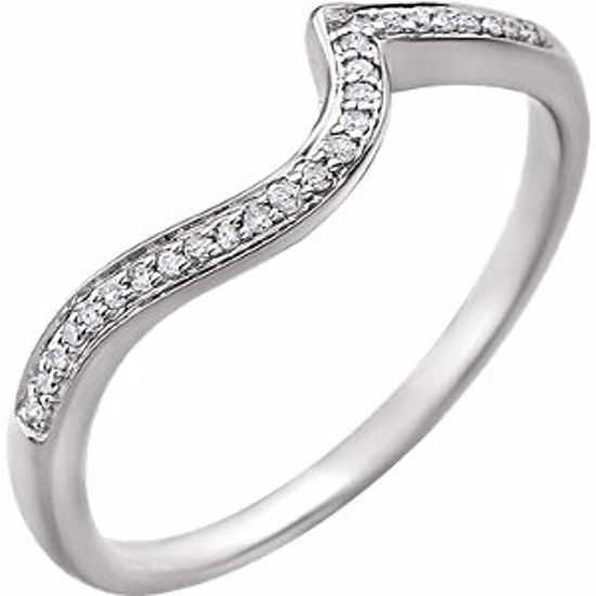 652092:101:P 14kt White .07 CTW Diamond Band for 4mm Round Ring