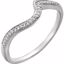 652092:101:P 14kt White .07 CTW Diamond Band for 4mm Round Ring