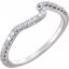 652006:101:P 14kt White 1/4 CTW Diamond Band for 5.2mm Round Ring