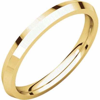 KER7:100:P 10kt Yellow 2.5mm Knife Edge Comfort Fit Band