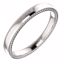 51578:111:P 14kt White 3mm Band Size 11