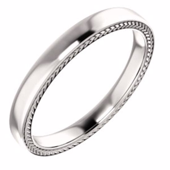 51578:311:P 14kt Rose 3mm Band Size 11