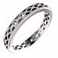 51580:105:P 14kt White 3mm Band Size 5