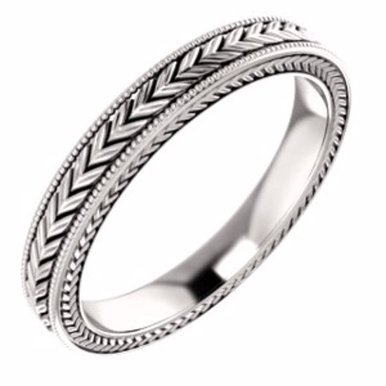51582:307:P 14kt Rose 3mm Band Size 7