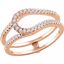 652099:102:P 14kt Rose 1/3 CTW Diamond Ring Guard