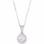 68601:70005:P 14kt White Forever Brilliant&reg Moissanite  & 1/4 CTW Diamond 18" Necklace