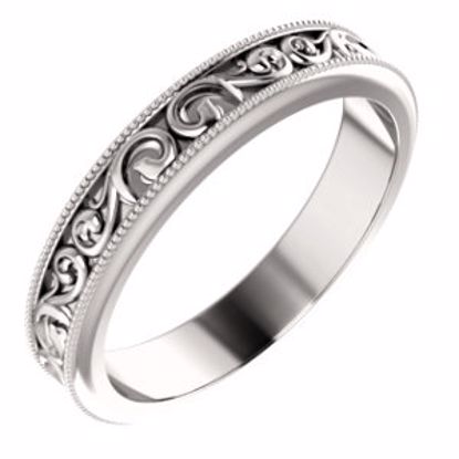 51581:707:P 14kt Rose 4mm Band Size 7