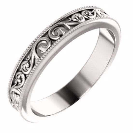 51581:707:P 14kt Rose 4mm Band Size 7