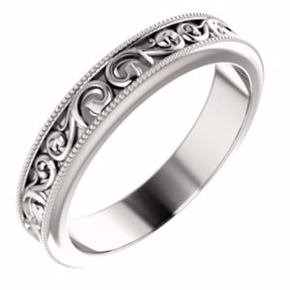 51581:806:P Platinum 4mm Band Size 6