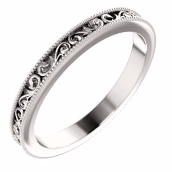 51581:306:P 14kt Rose 2.5mm Band Size 6