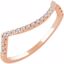 652115:133:P 14kt Rose 1/6 CTW Diamond Band for 5.8mm Ring