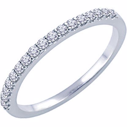 652107:103:P 14kt White 1/6 CTW Diamond Band for 5.8mm Round Ring