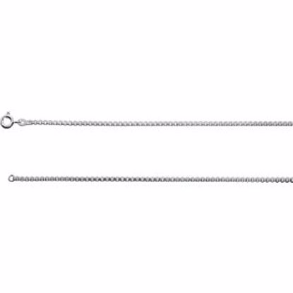 CH1058:60002:P Sterling Silver 2mm Box 18" Chain with Spring Ring Clasp