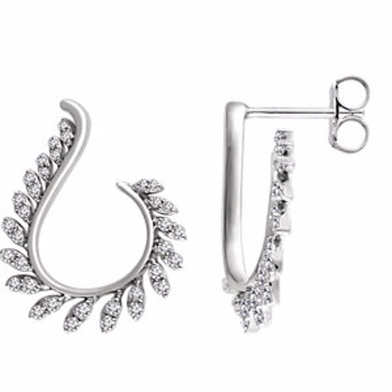 652131:60000:P 14kt White 1/2 CTW Diamond Earrings