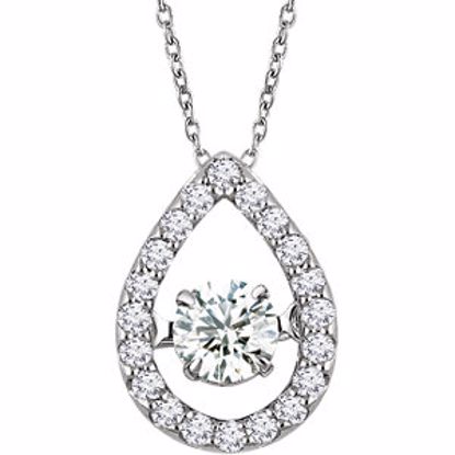 652136:60000:P 14kt White 1/3 CTW Diamond 16-18" Mystara® Necklace