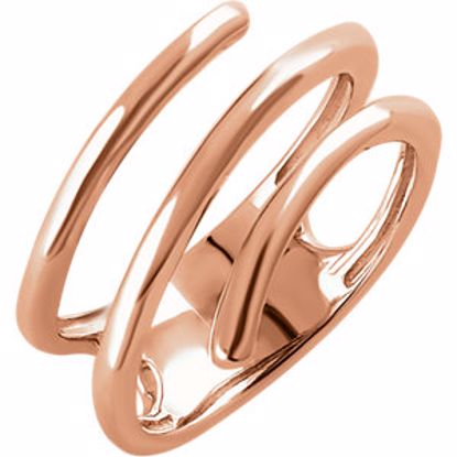 652119:60002:P 14kt Rose Freeform Ring