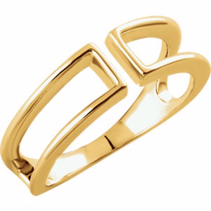 652121:60000:P 14kt Yellow Freeform Ring