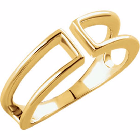 652121:60000:P 14kt Yellow Freeform Ring