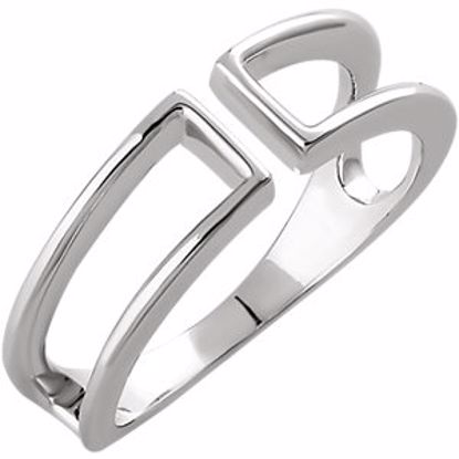 652121:60001:P 14kt White Freeform Ring