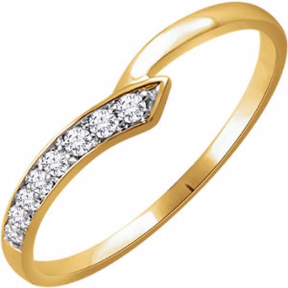 652129:60000:P 14kt Yellow 1/10 CTW Diamond Ring 