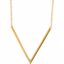 652132:60000:P 14kt Yellow "V" 16-18" Necklace 