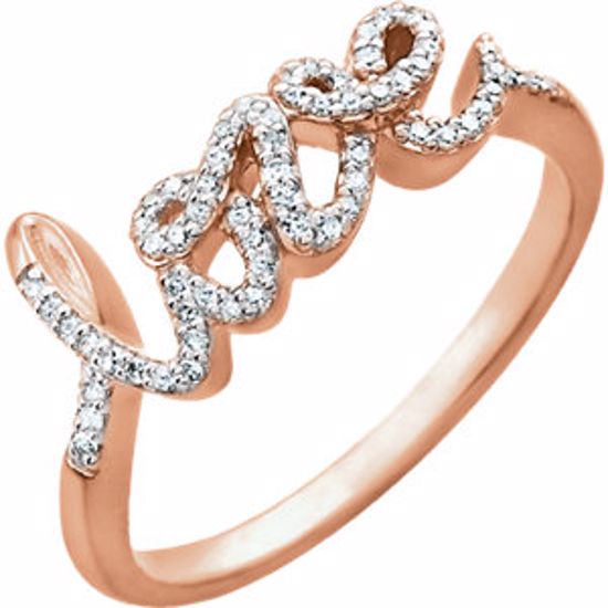 652037:60002:P 14kt Rose 1/6 CTW Diamond Ring