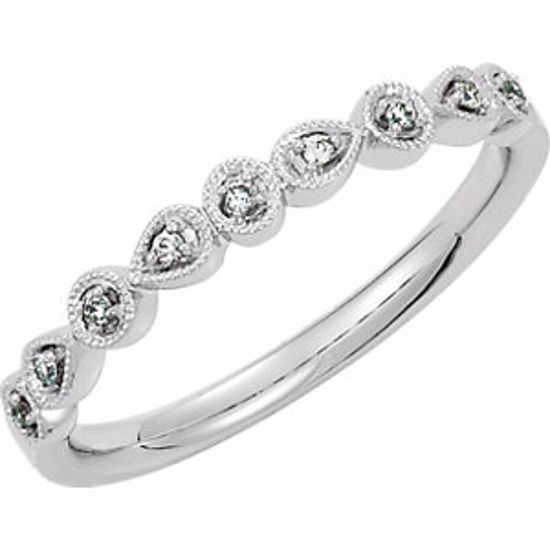 68969:106:P Platinum .04 CTW Diamond Ring Size 7