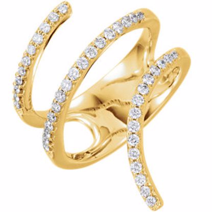 652152:60000:P 14kt Yellow 1/2 CTW Diamond Ring