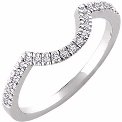 652116:101:P 14kt White 1/6 CTW Diamond Band for 5.2mm Round Ring