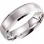 51287:219:P 14kt White 6mm Lightweight Beveled Band Size 13