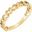 51574:102:P 14kt Yellow Heart Ring