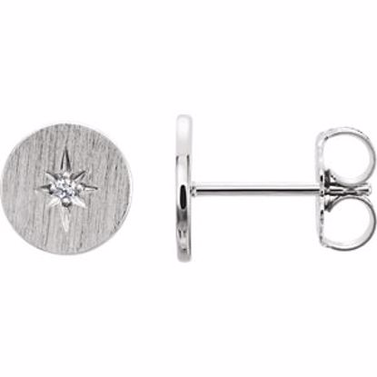 86337:603:P Sterling Silver .02 CTW Diamond Earrings