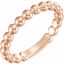 51608:1015:P 14kt Rose 3mm Stackable Bead Ring