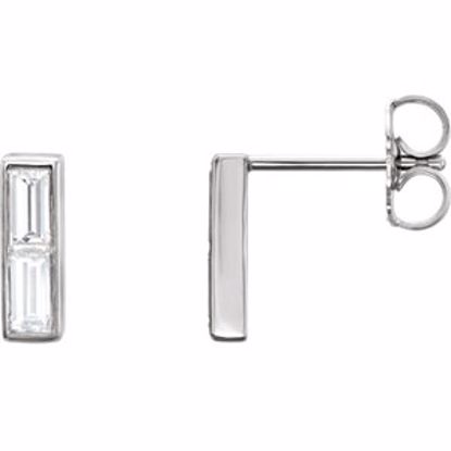 86339:6004:P Platinum 1/2 CTW Diamond Earrings 