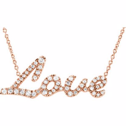 651939:60001:P 14kt Rose 1/5 CTW Diamond 18" Necklace