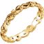 51579:2055:P 14kt Yellow 3mm Sculptural Scroll Design Band Size 5.5