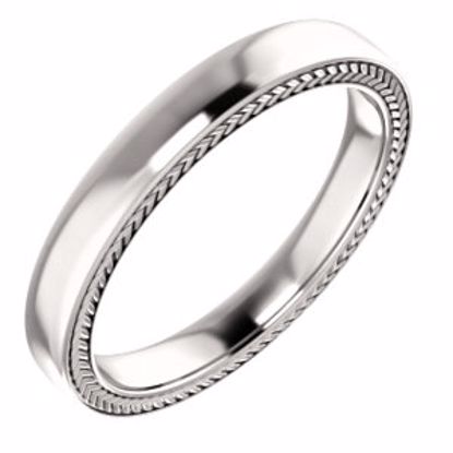 51578:4085:P Platinum 3mm Band Size 8.5