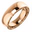 51577:5085:P 14kt White 6mm Sculptural-Style Relief Pattern Band Size 8.5