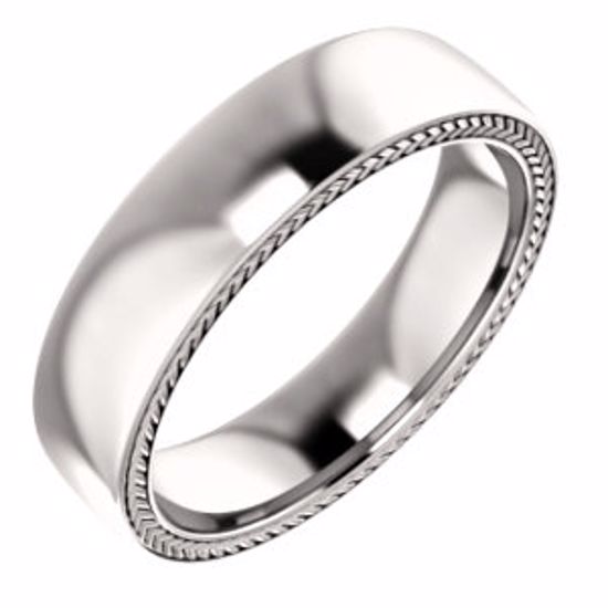 51578:809:P Platinum 5mm Band Size 9
