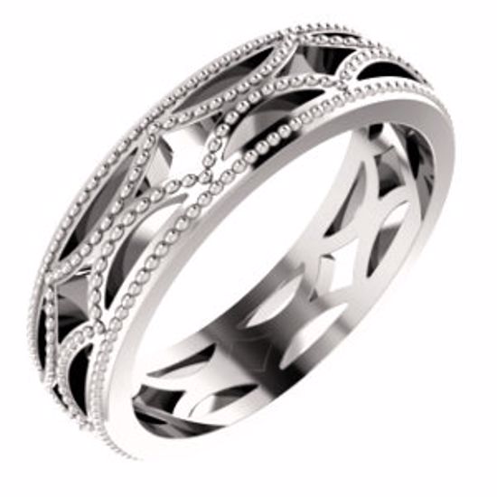 51580:117:P Platinum 5mm Band Size 5.5