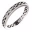 51580:152:P Platinum 3mm Crescent Milgrain Design