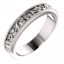 51581:129:P 14kt White 2.5mm Band Size 7.5