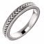51582:109:P 14kt White 3mm Band Size 5.5