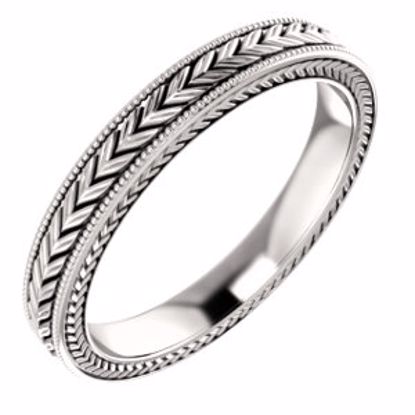 51582:131:P 14kt Rose 3mm Band Size 8.5