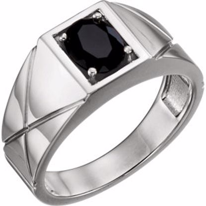 9839:602:P Platinum Onyx Men's Ring